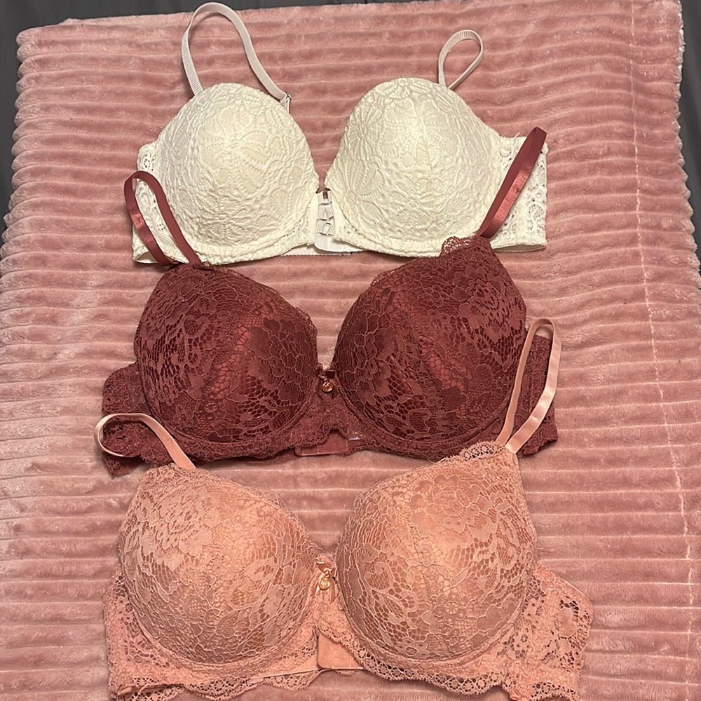 Bundle of 3 Push-up Bras NWOT